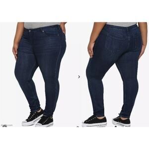 Hot Topic HTDenim NWT Women's 26 Indigo Low-Rise Skinny Jeans Stretch Denim